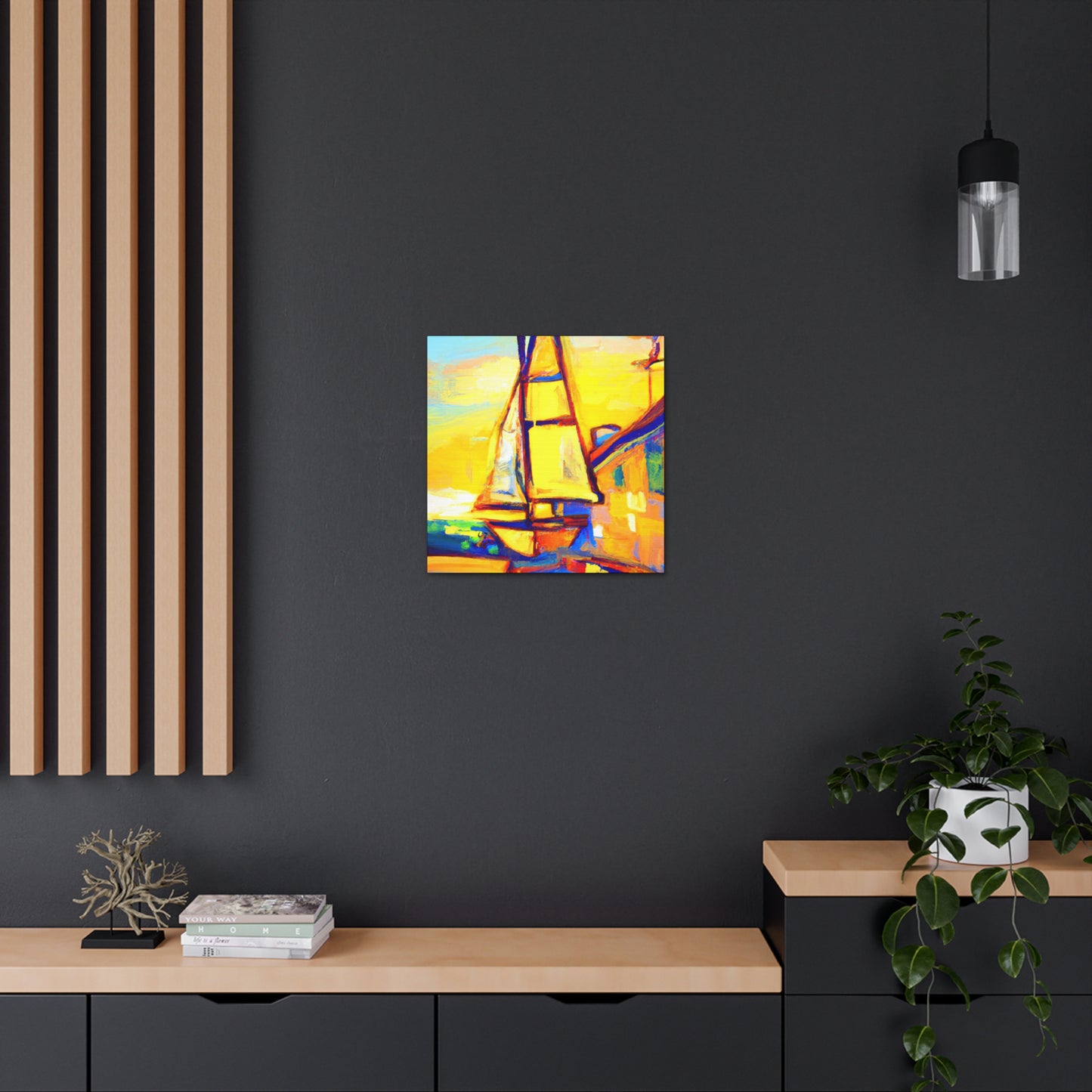 "Sailing On Free Waves" - Canvas