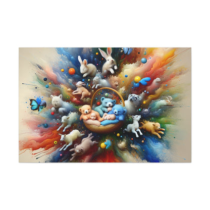 Dreaming Forest Creatures - Canvas