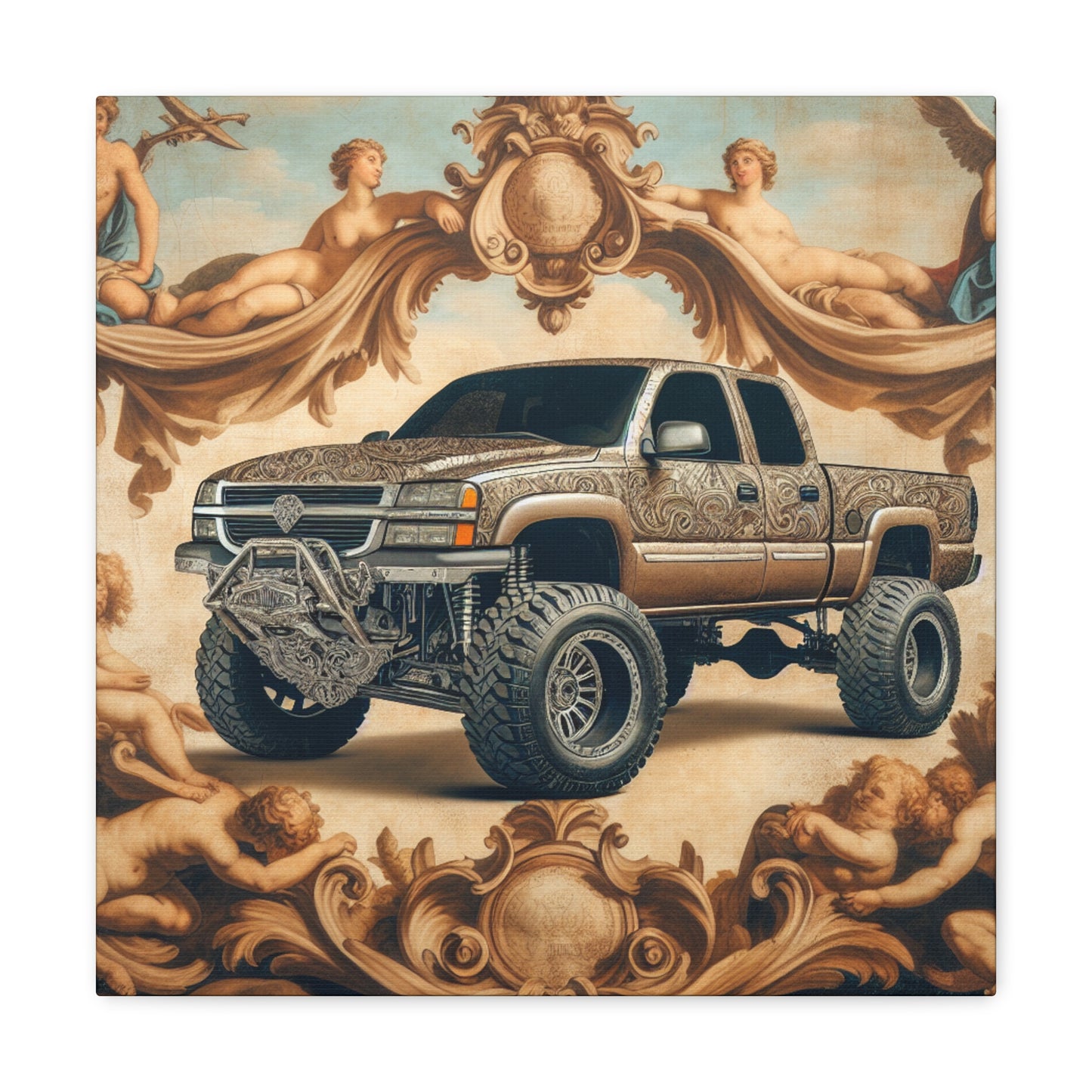 "Ornate Automobilia Elegance" - Canvas