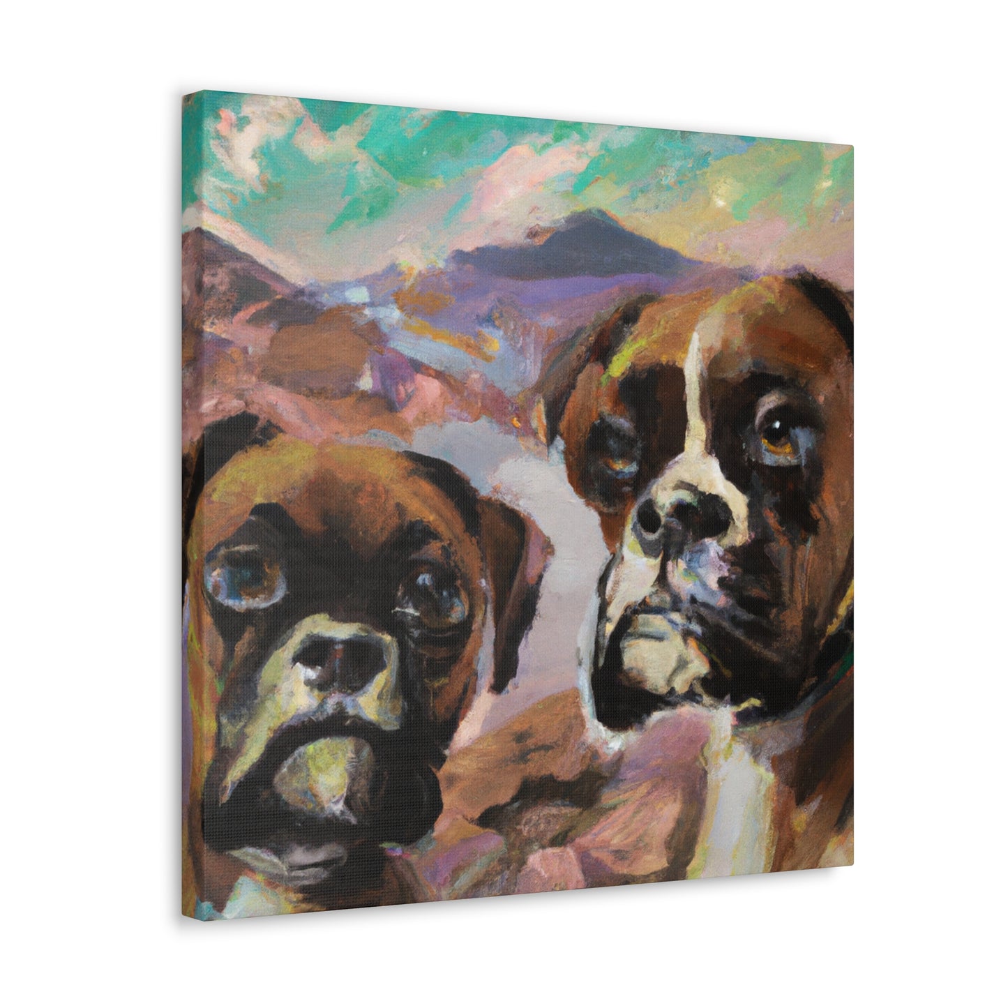 Boxer in Motion Impression - Canvas