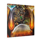 "Boozy Steampunk Bacchanal" - Canvas