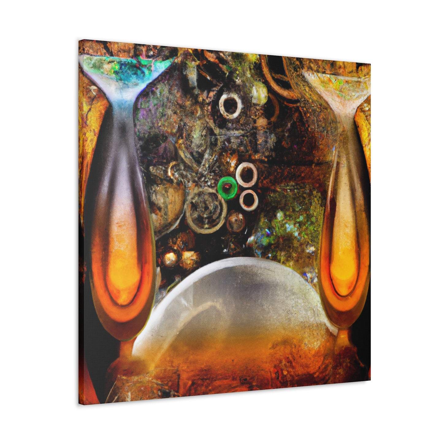 "Boozy Steampunk Bacchanal" - Canvas