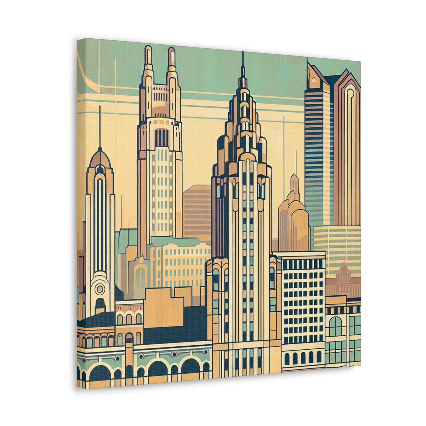 "Floral Impressions of Columbus" - Canvas