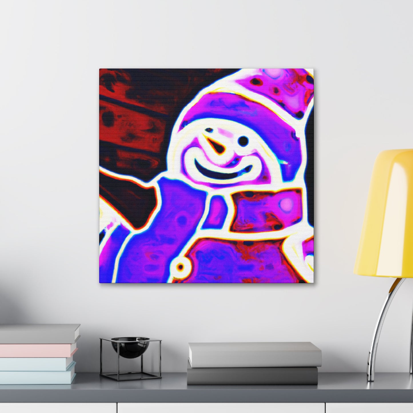 Snowman Pop Art Bliss - Canvas