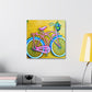 Riding on the Bicycle - Canvas