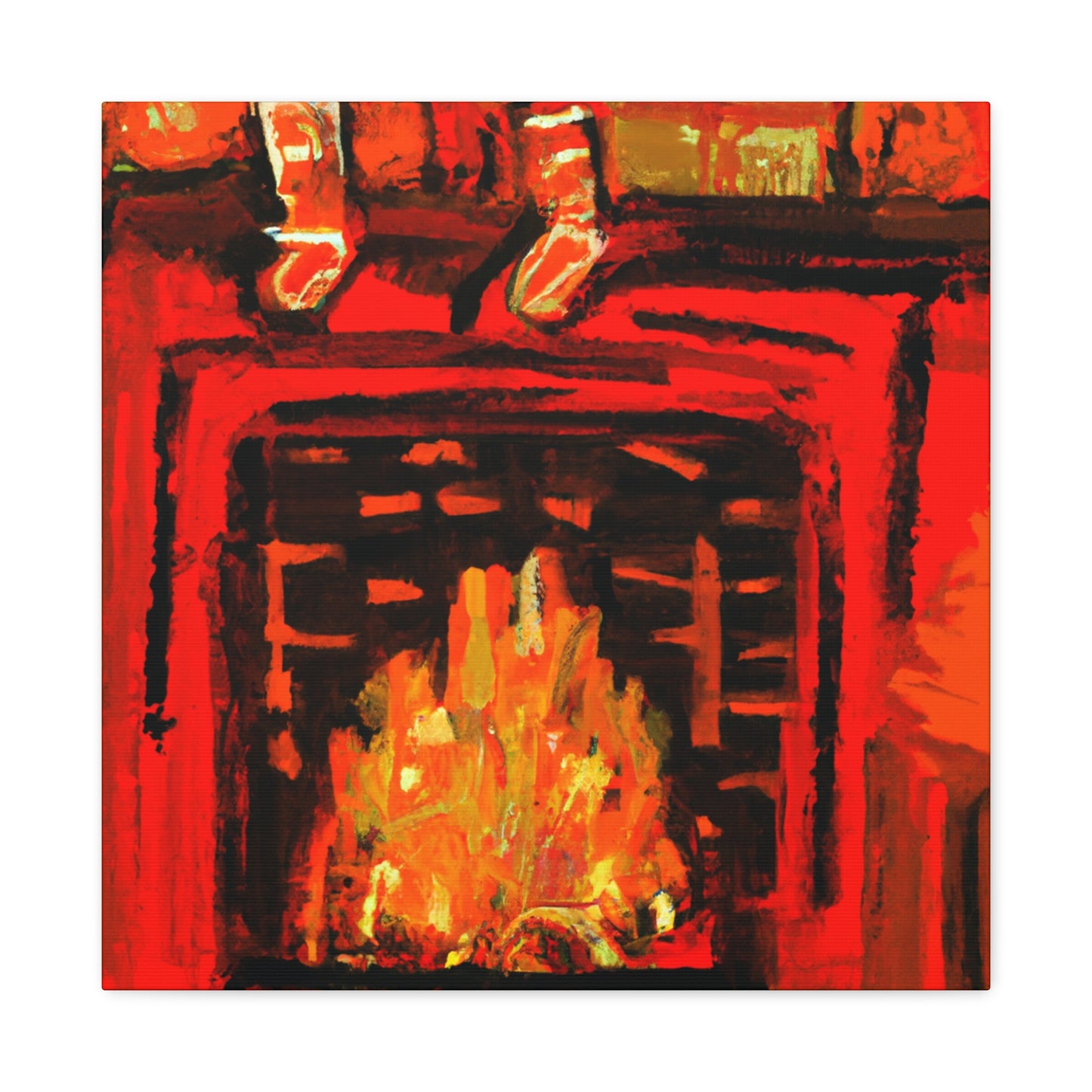 Fireside Post-Impressionism - Canvas