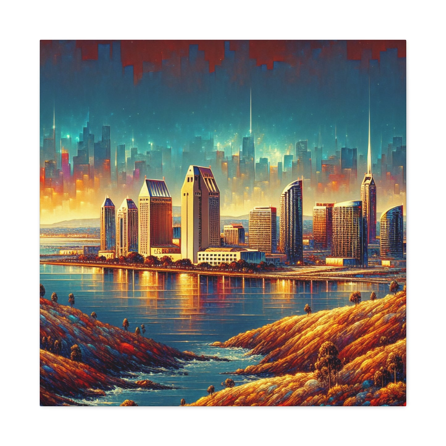 Golden Horizon of California - Canvas