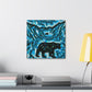 "Black Bear Abstracted" - Canvas