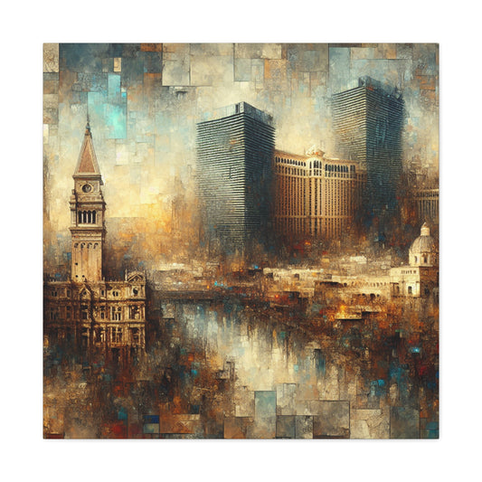 "Steam City Mirage Majesty" - Canvas