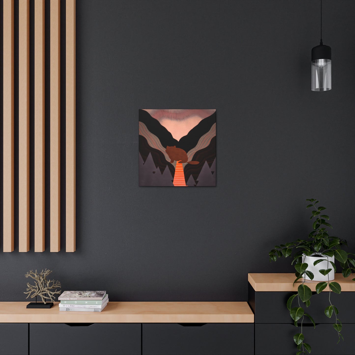 "Beaver in Art Deco" - Canvas