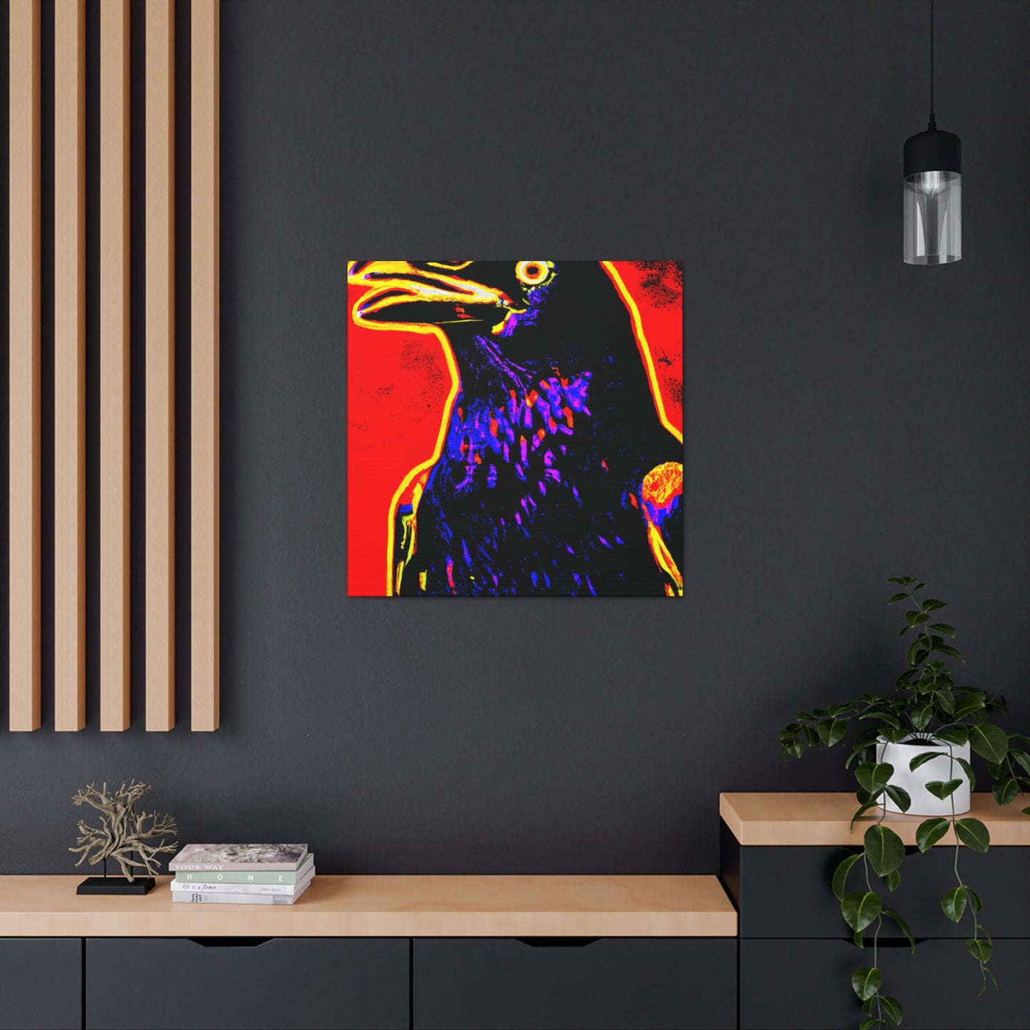 "American Crow Pop Art" - Canvas