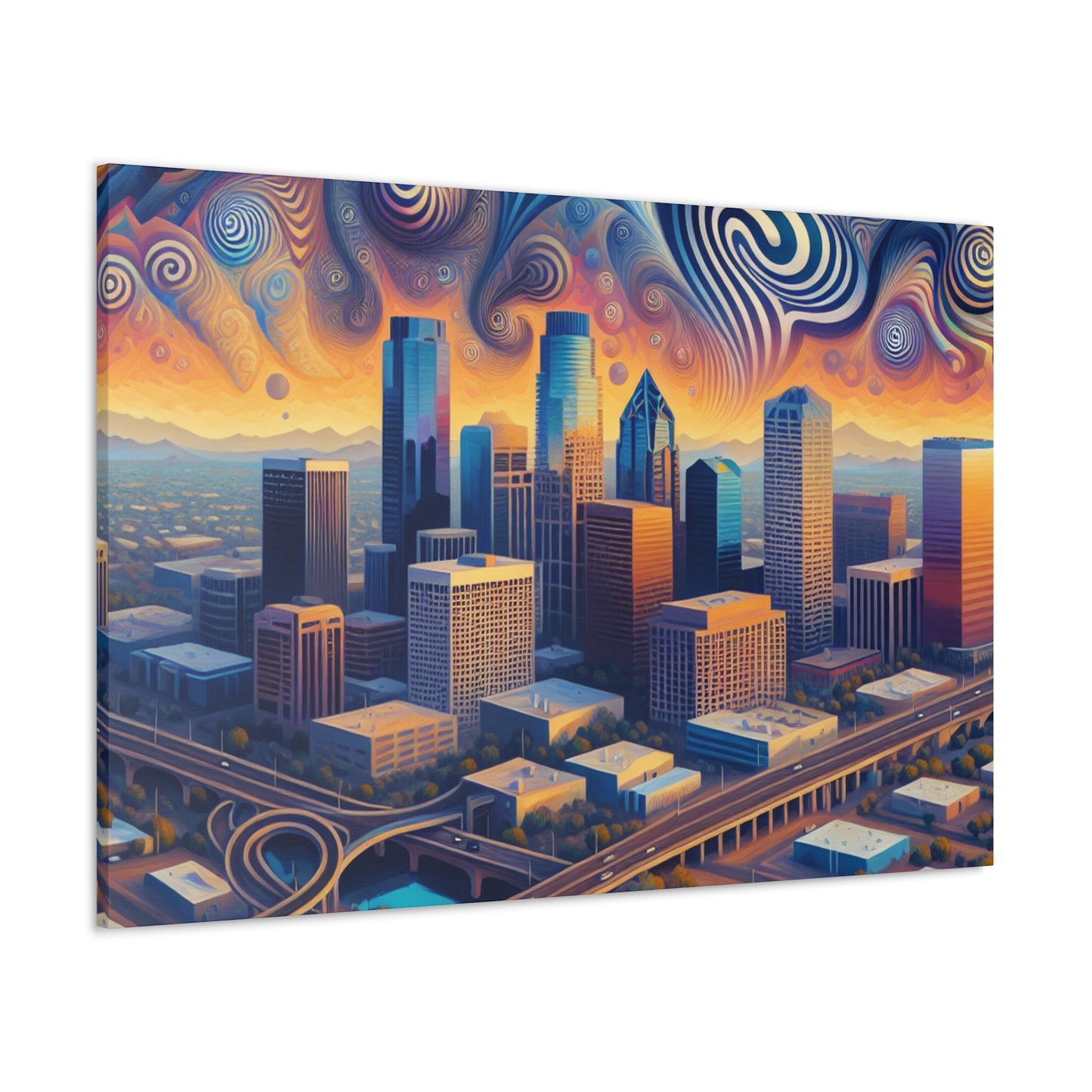 "Blazing Desert Mirage" - Canvas