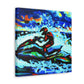 Jet Skiing Expressionism - Canvas