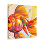 "Golden Fish Splendor" - Canvas