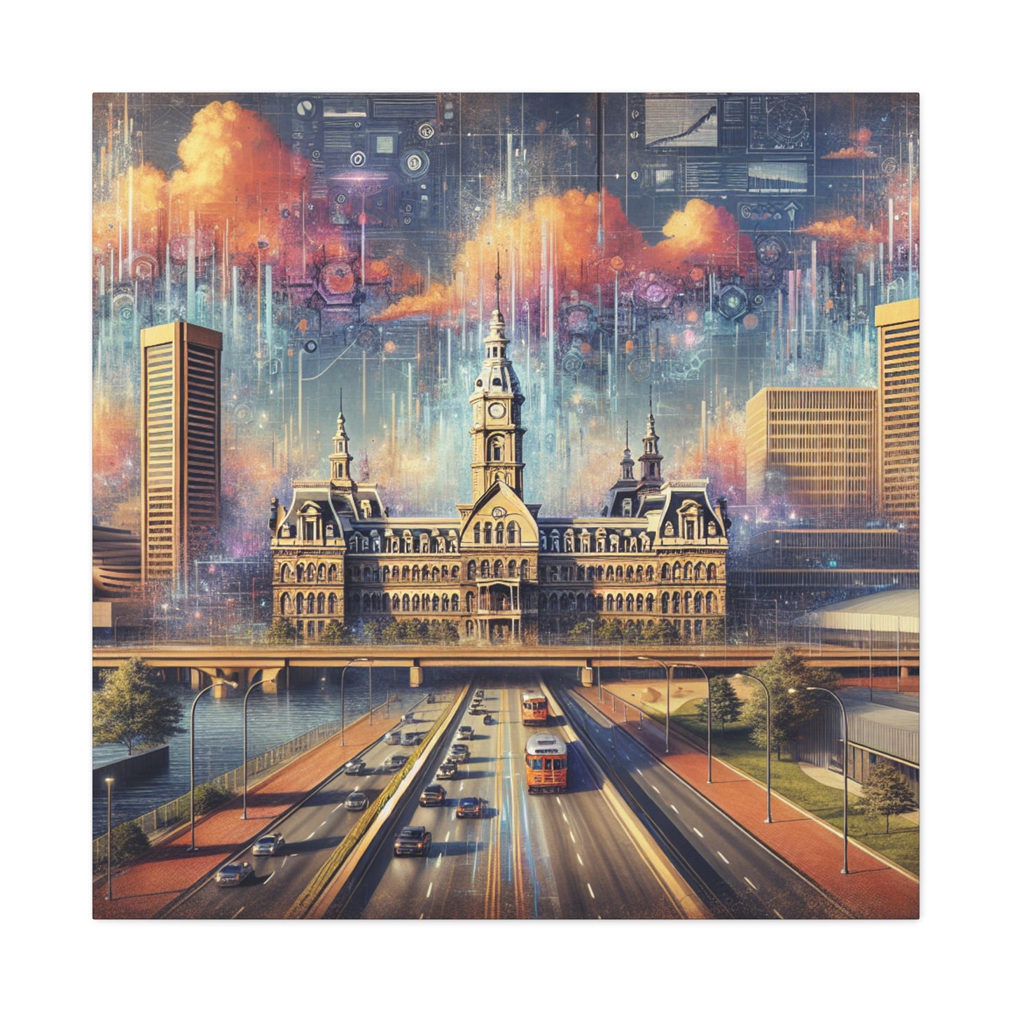 "Baltimore's Baroque Splendor" - Canvas