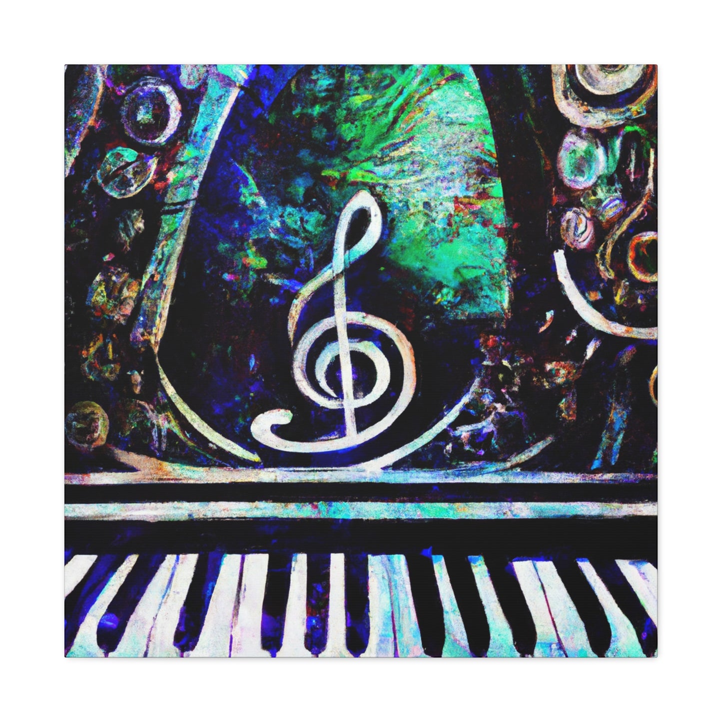 "Pianos Play Music" - Canvas