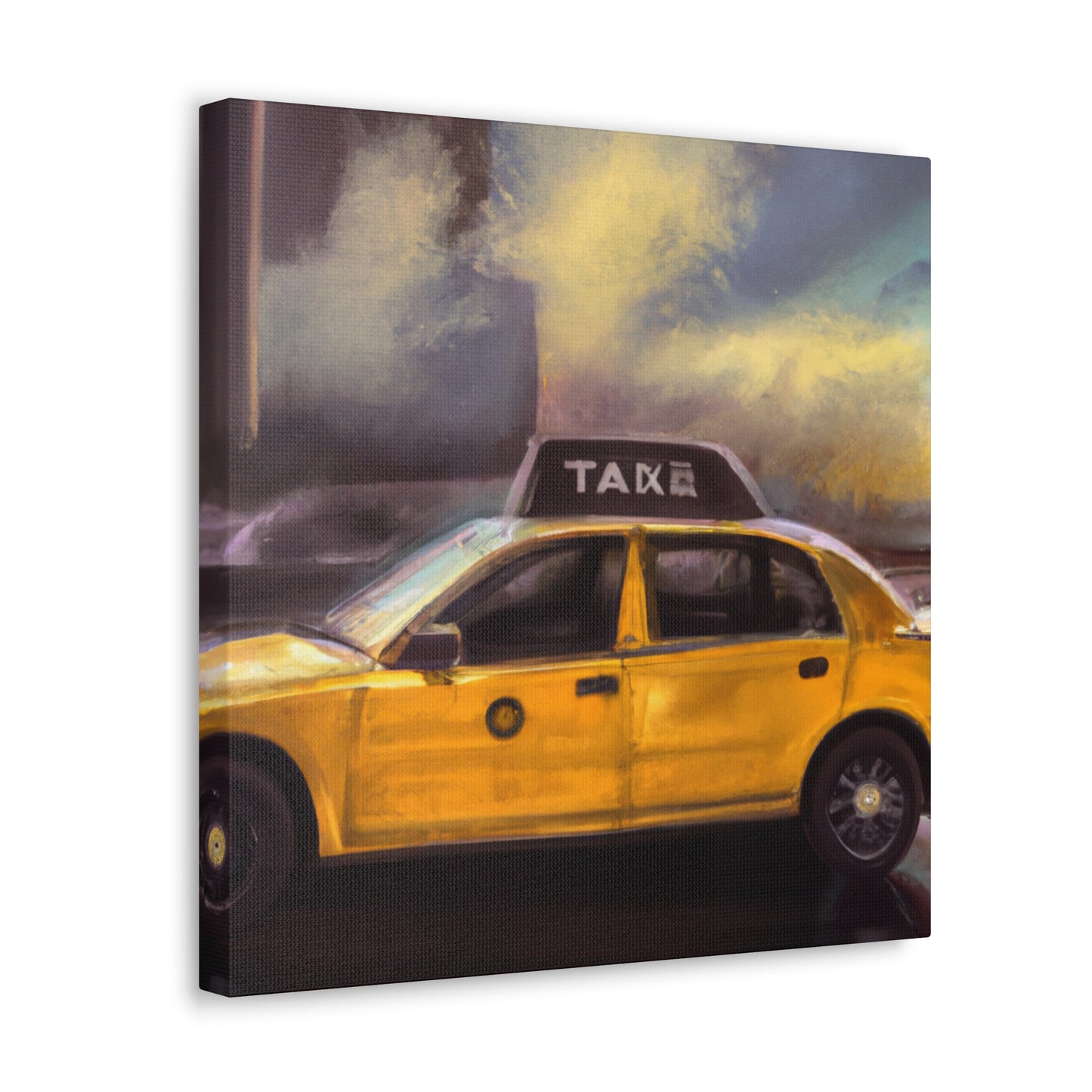 "Taxi Ride Downtown Blues" - Canvas