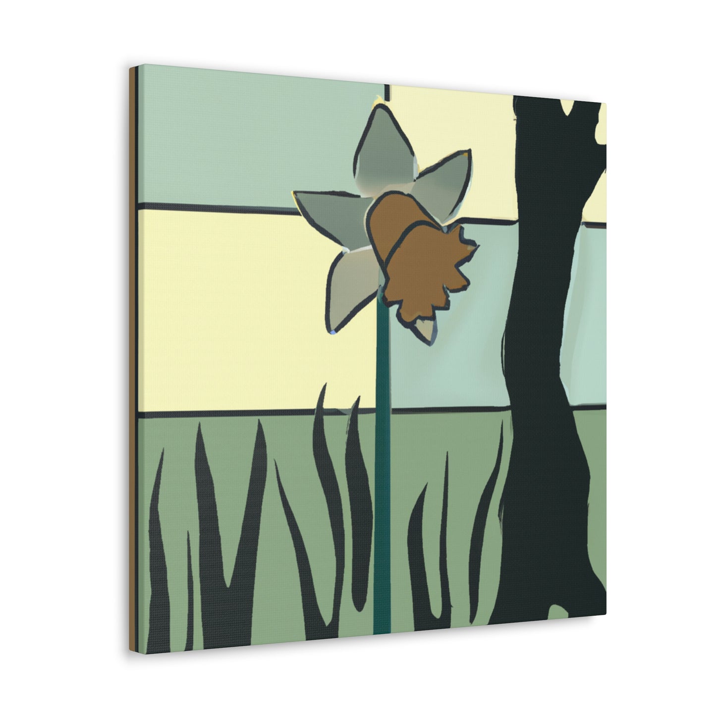 "Daffodils in Deco" - Canvas