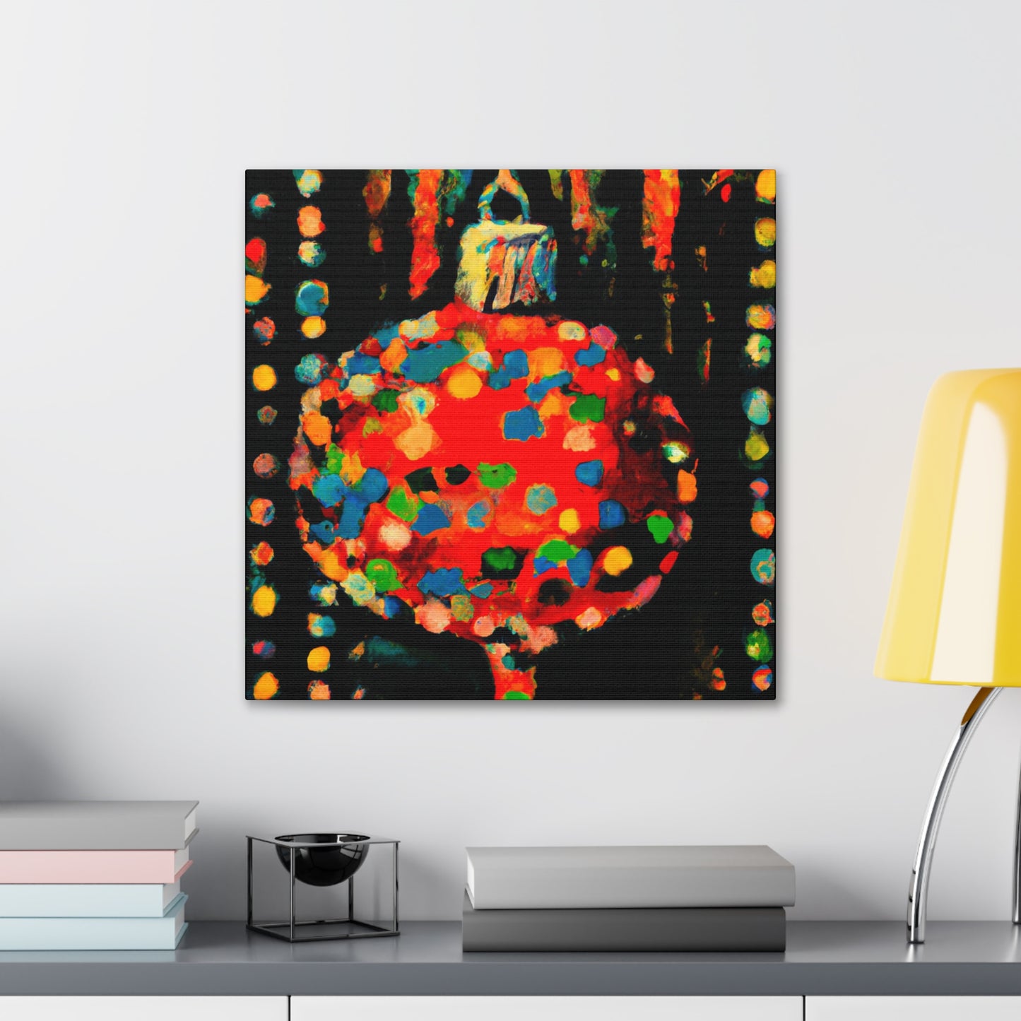 "The Christmas Ornament Contrast" - Canvas