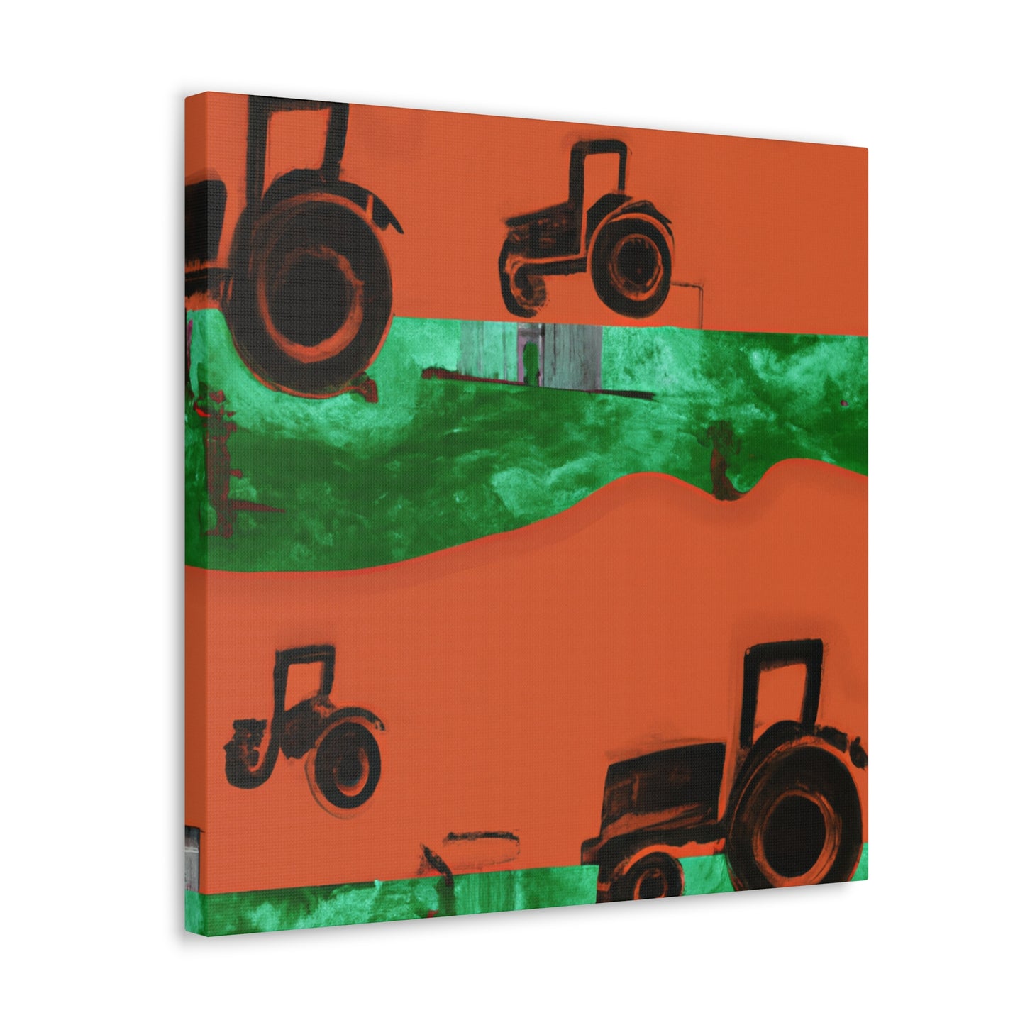 Tractor's Tranquil Harvest - Canvas