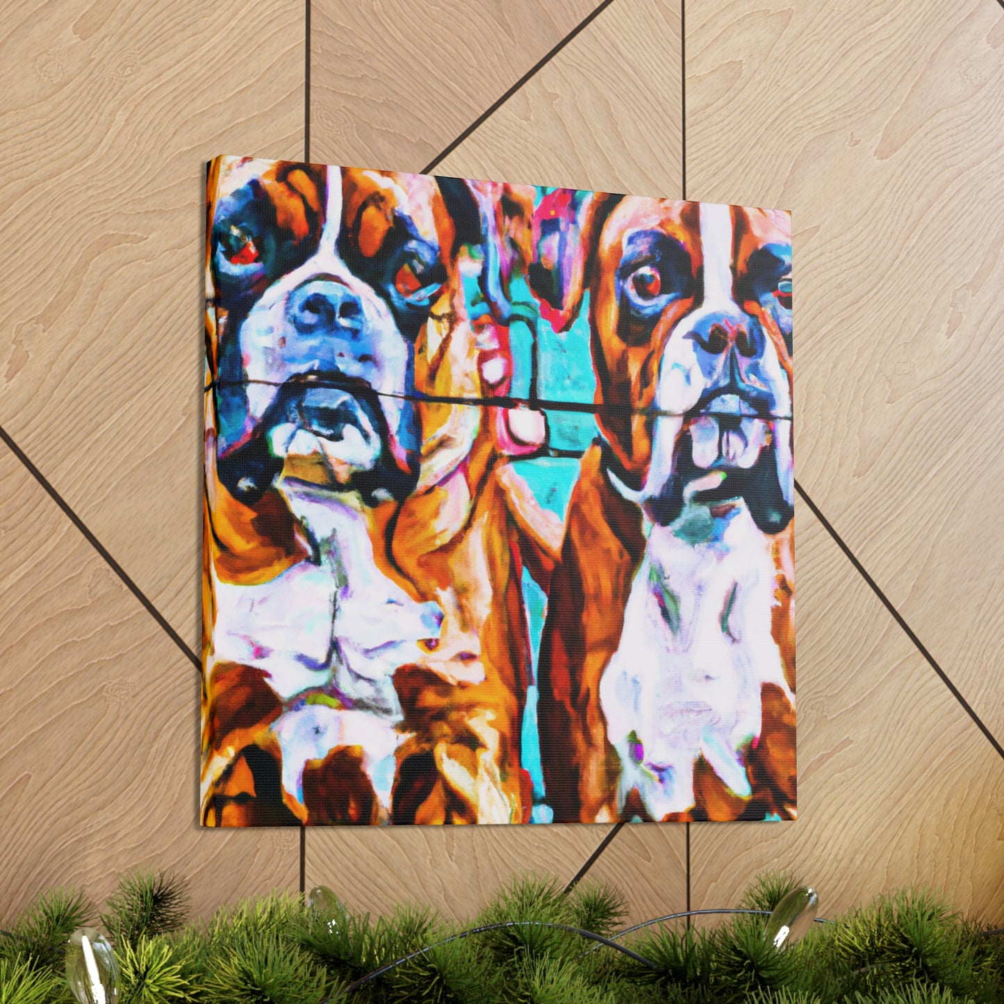 "Boxer's Fight Scene" - Canvas