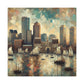 "Harbor Hues of Boston" - Canvas