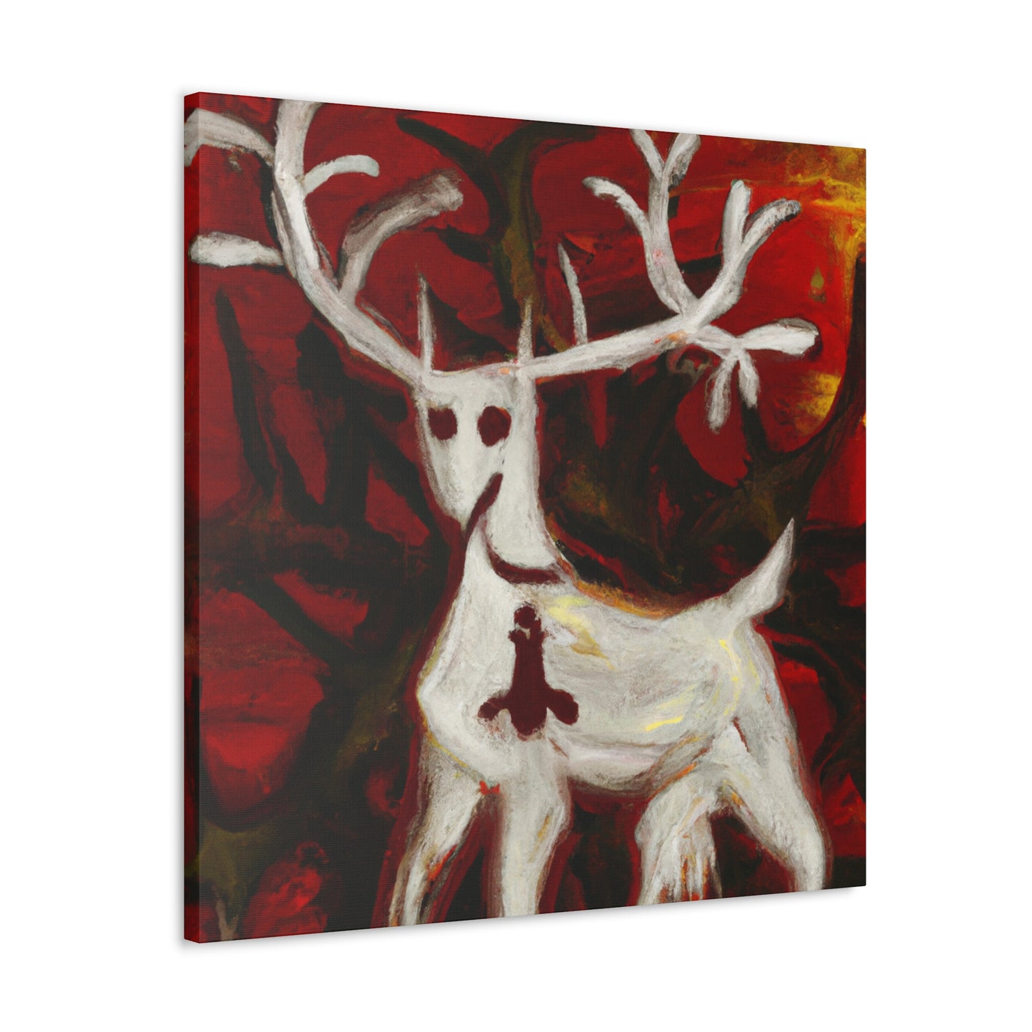 Reindeer In Moonlight - Canvas