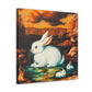 Rabbit in Neoclassicism - Canvas