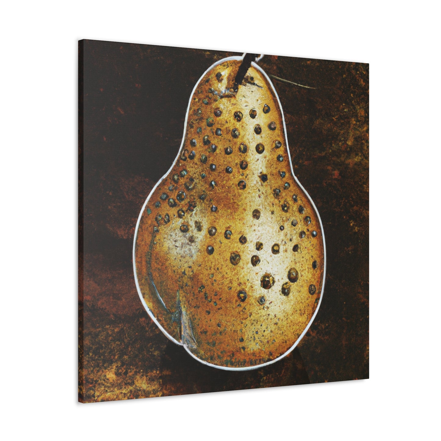 "Pear-y Steampunk Charm" - Canvas