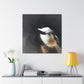 "Chickadee in the Spring". - Canvas