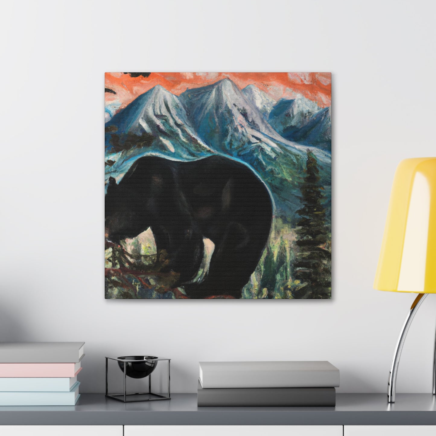 "Black Bear Unfathomable" - Canvas