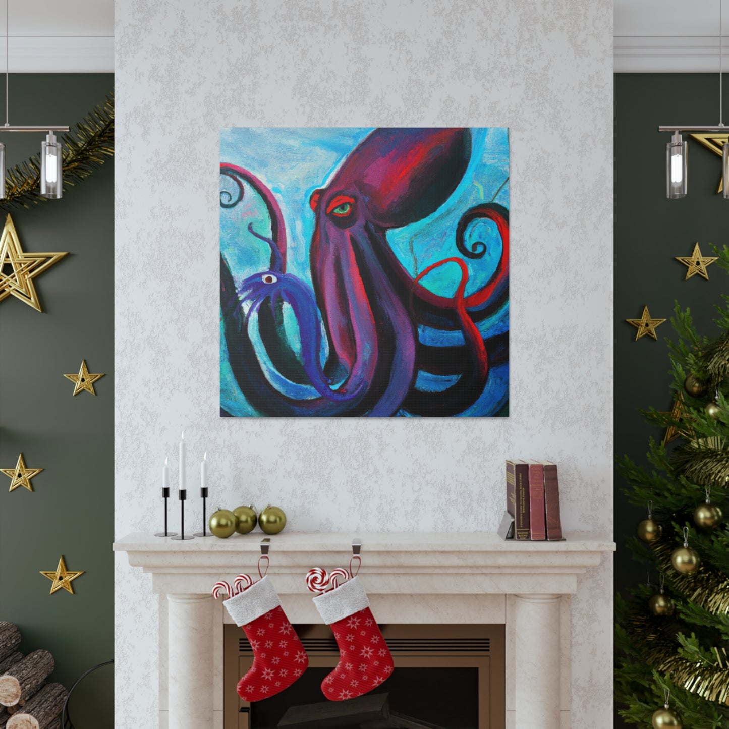 Octopus in Dreamsland - Canvas