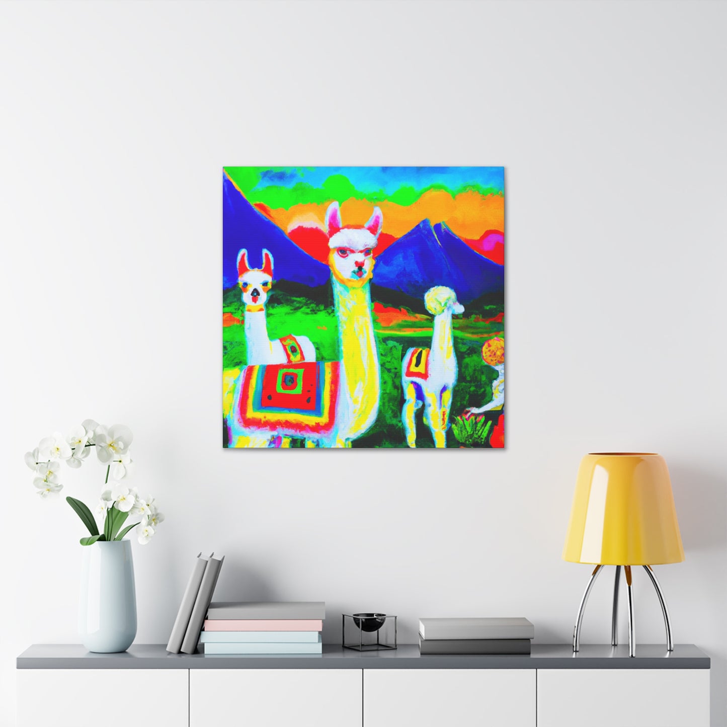 Alpaca In Dreamsland - Canvas