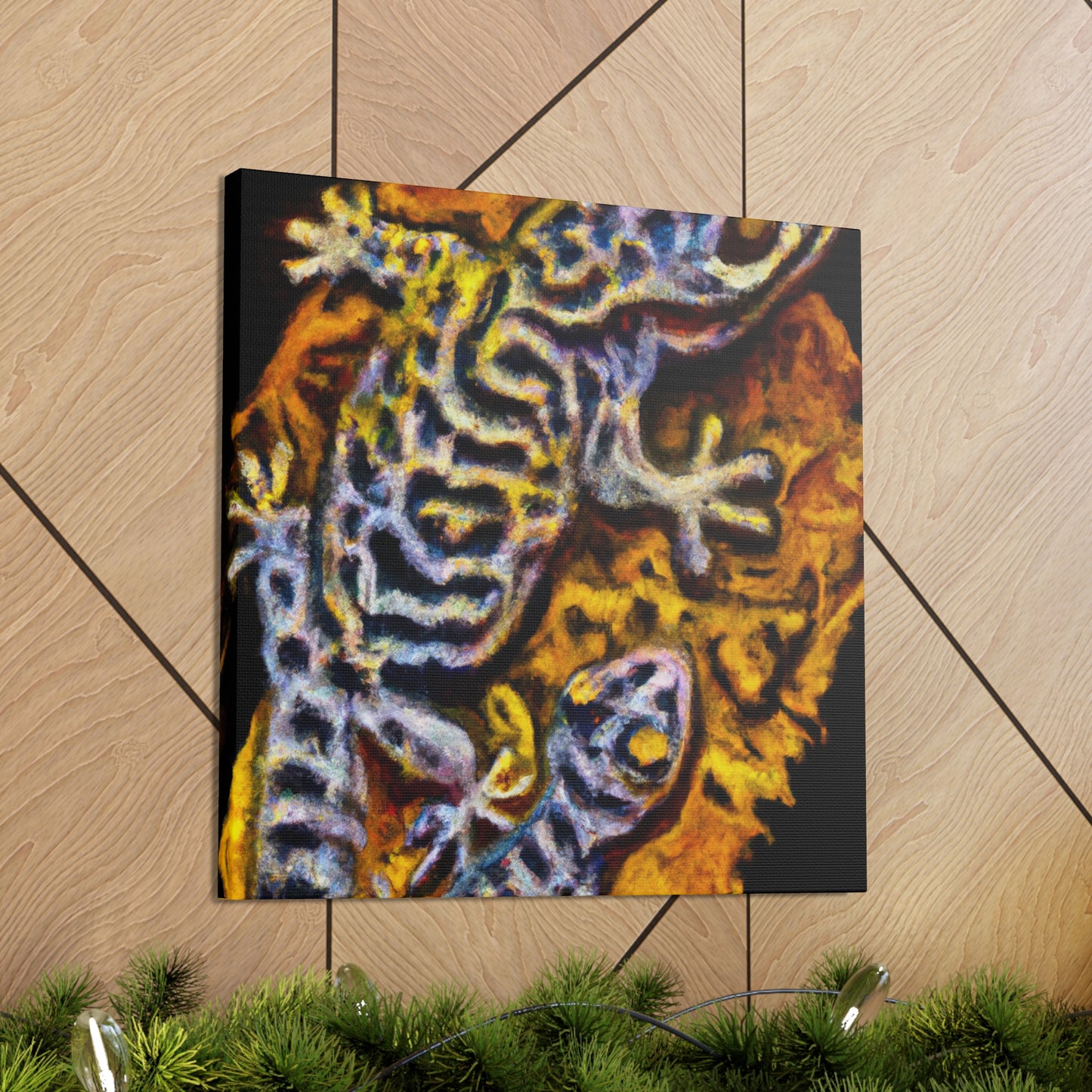 "Gecko's Surreal Sojourn" - Canvas