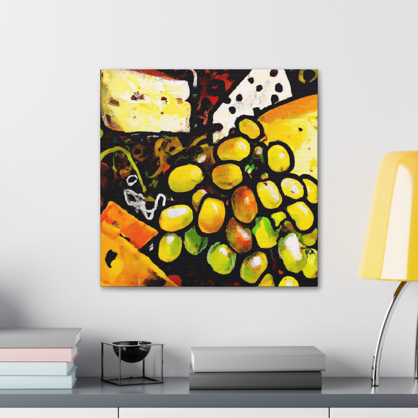 "Cheese and Grapes Melody" - Canvas