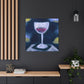 "Wine Glass Reflection" - Canvas