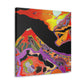 Volcano of Firestorm - Canvas