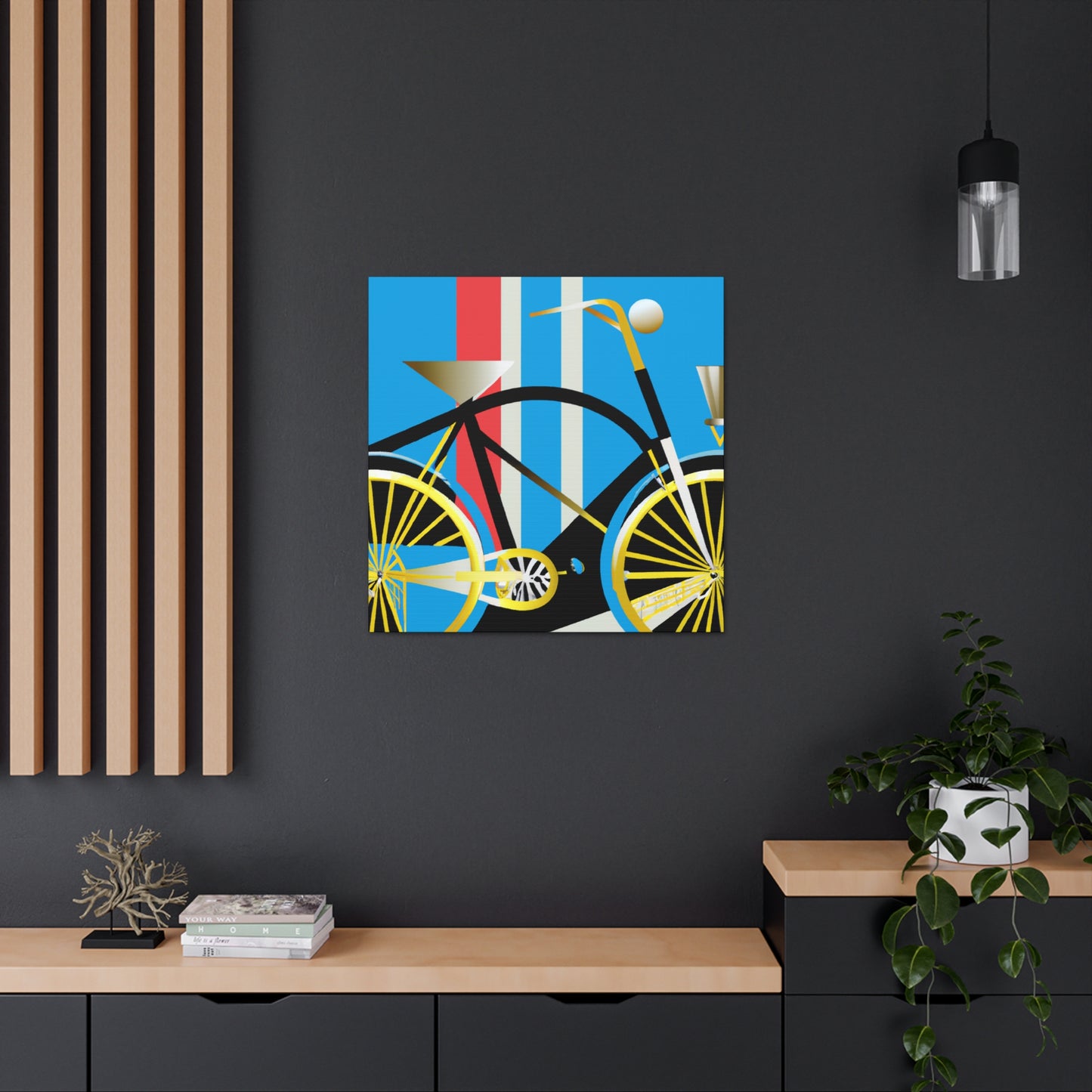 Bicycling Through Deco - Canvas