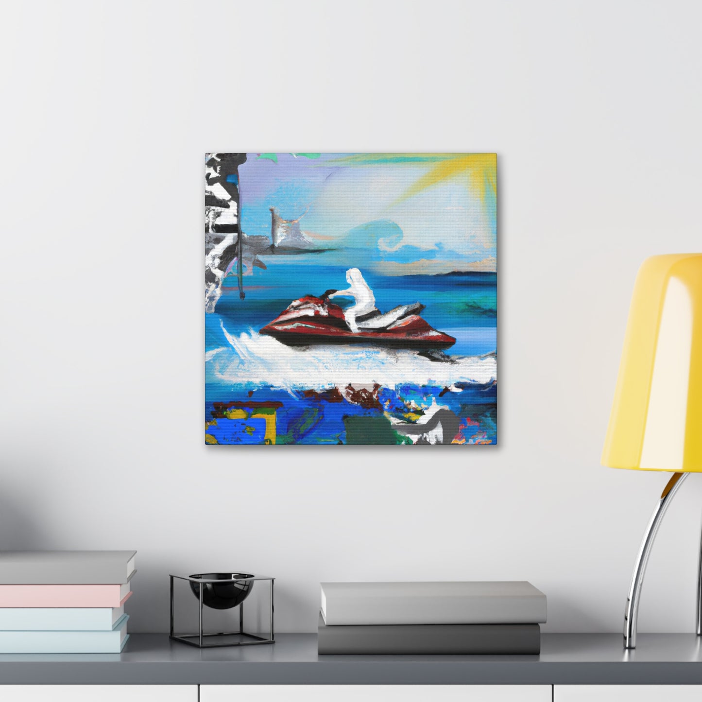 Jet Ski Urban Art - Canvas