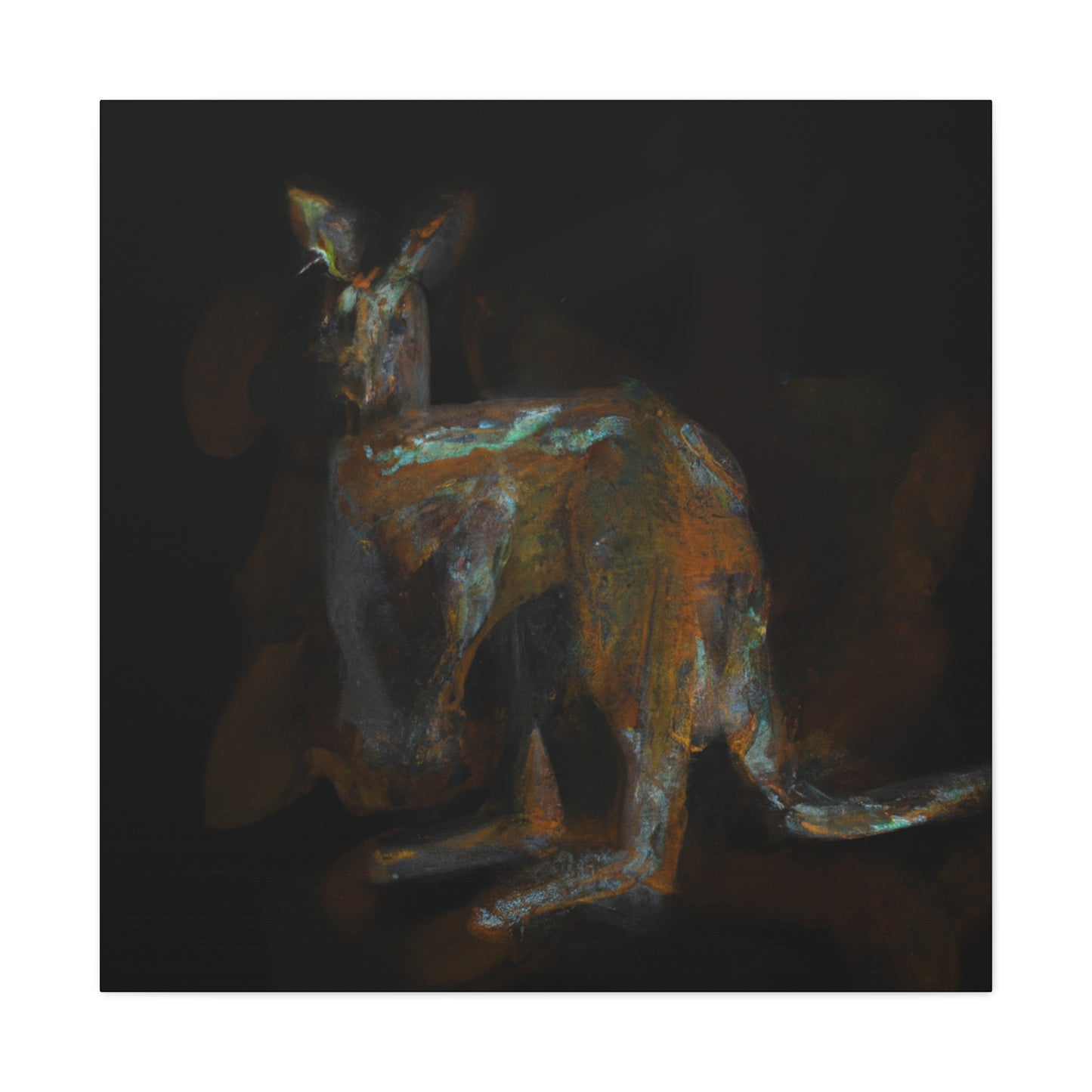 Kangaroo in Abstraction - Canvas