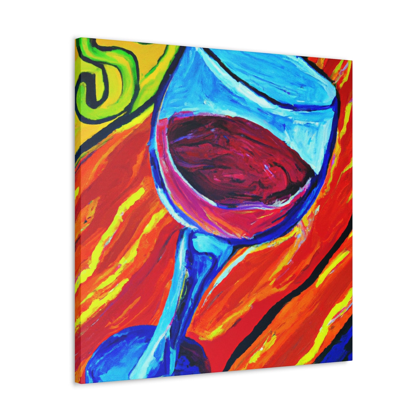 "Glorious Wine Glass Beauty" - Canvas