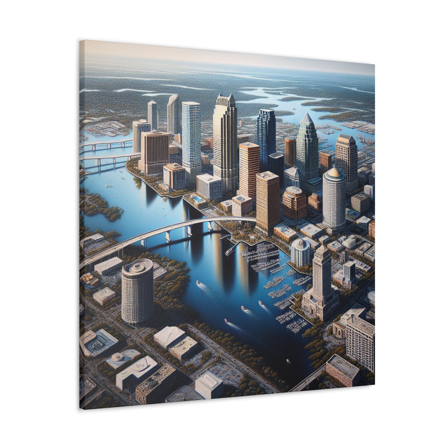 Contours of Tampa Essence - Canvas