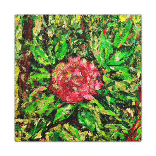 "Peonies in Moonlight" - Canvas