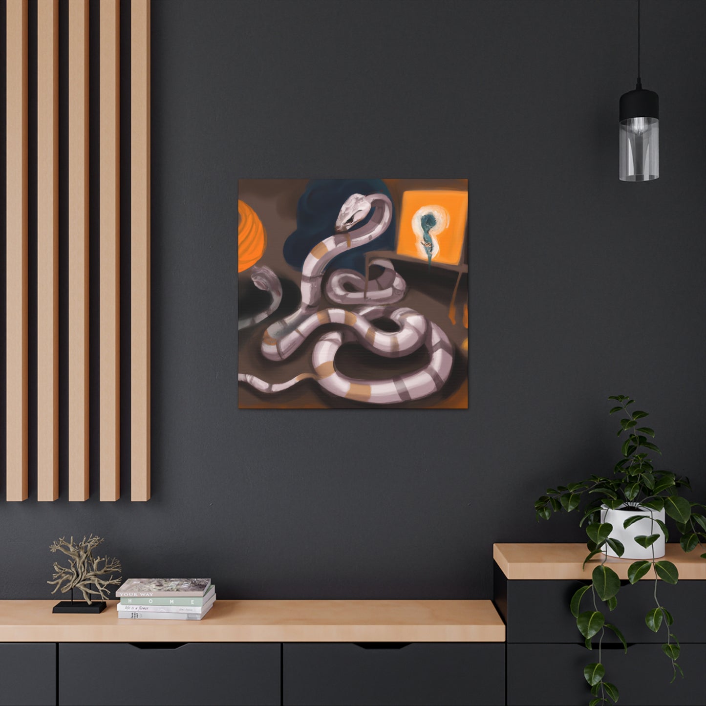 "Corn Snake in Flight" - Canvas