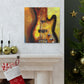 "Bass Guitar Impressionism" - Canvas