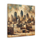 "Cityscape Spectrum Kansas" - Canvas