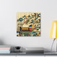 "Vibrant Typographic Abstractions" - Canvas