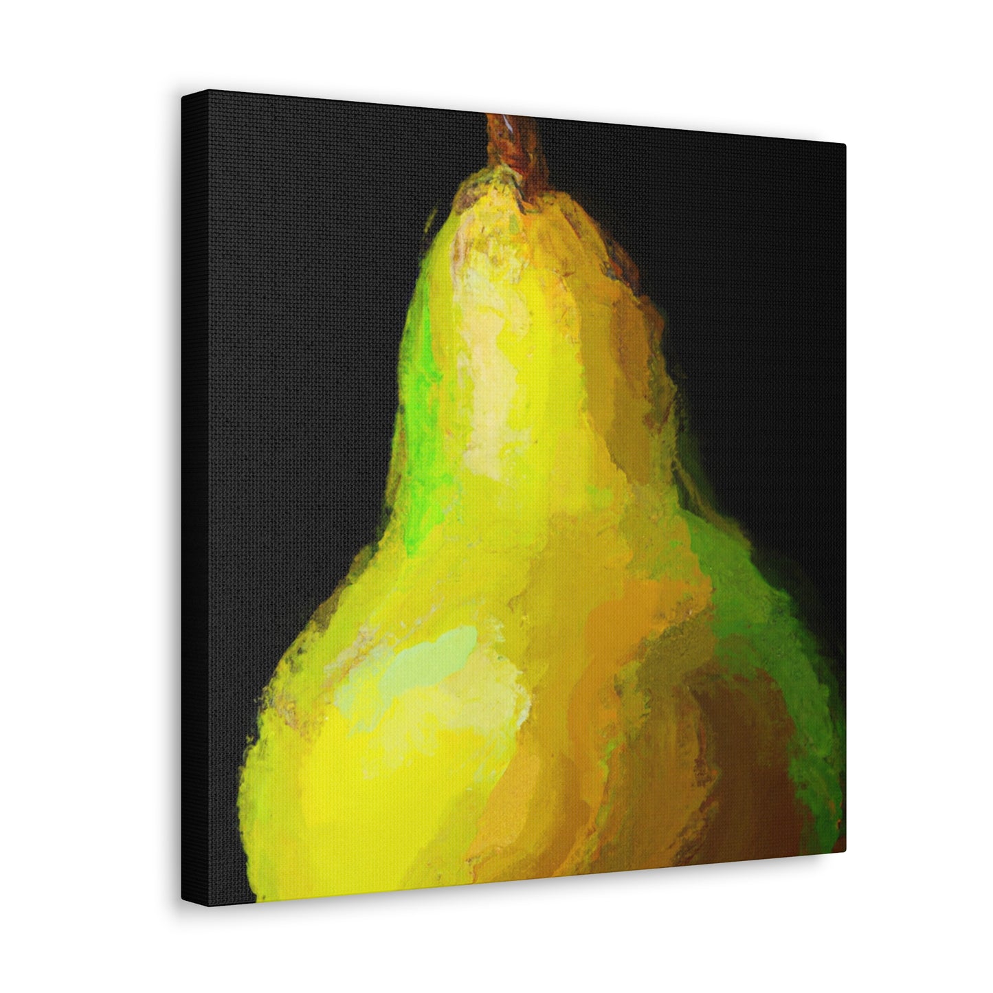 Pear in Metallic Gold - Canvas