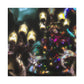 "Christmas Lights Enchantment" - Canvas