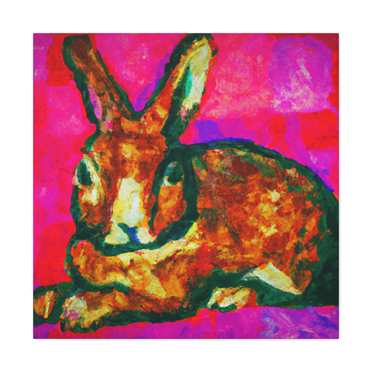 "Rabbit's Fauve Form" - Canvas